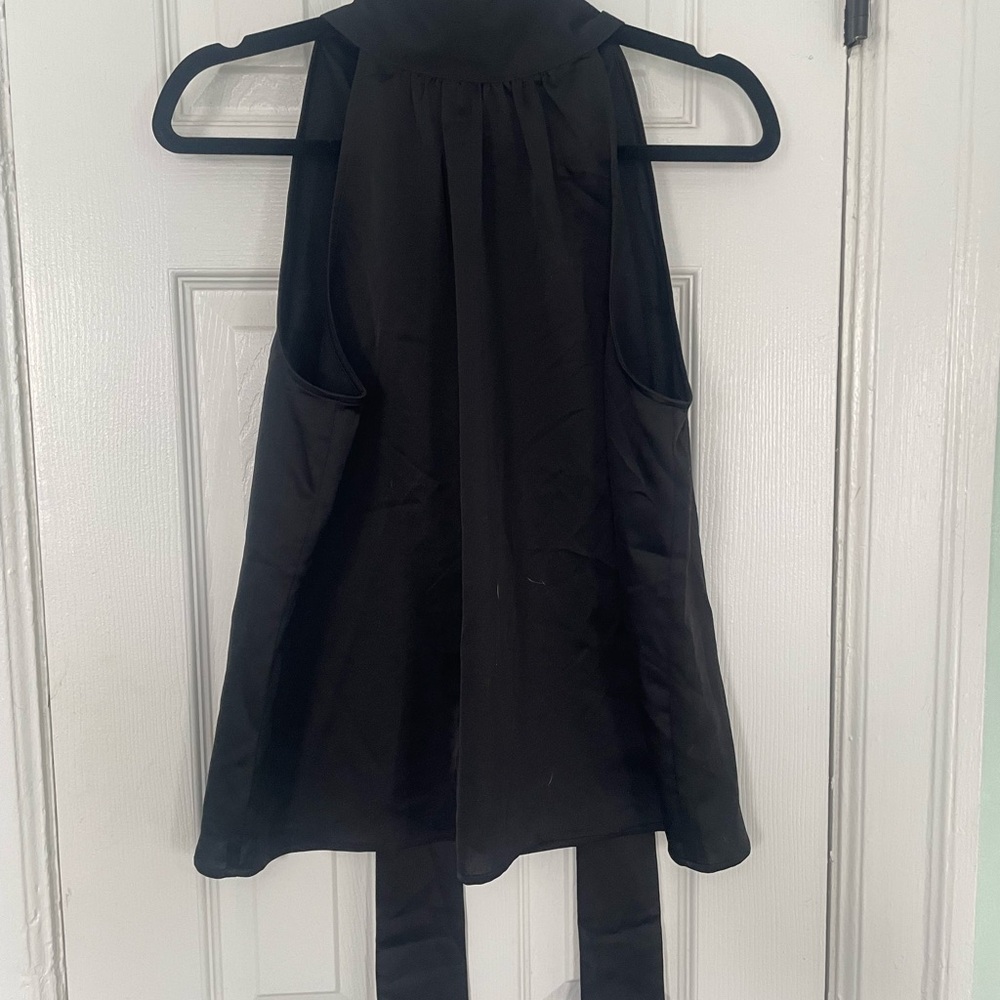LOFT Black Sleeveless Blouse